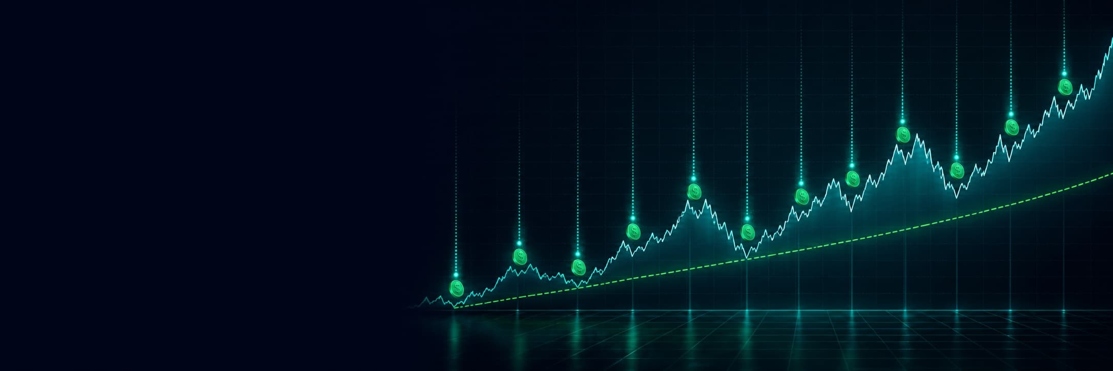 Dollar-cost averaging โ consistent investing through market volatility
